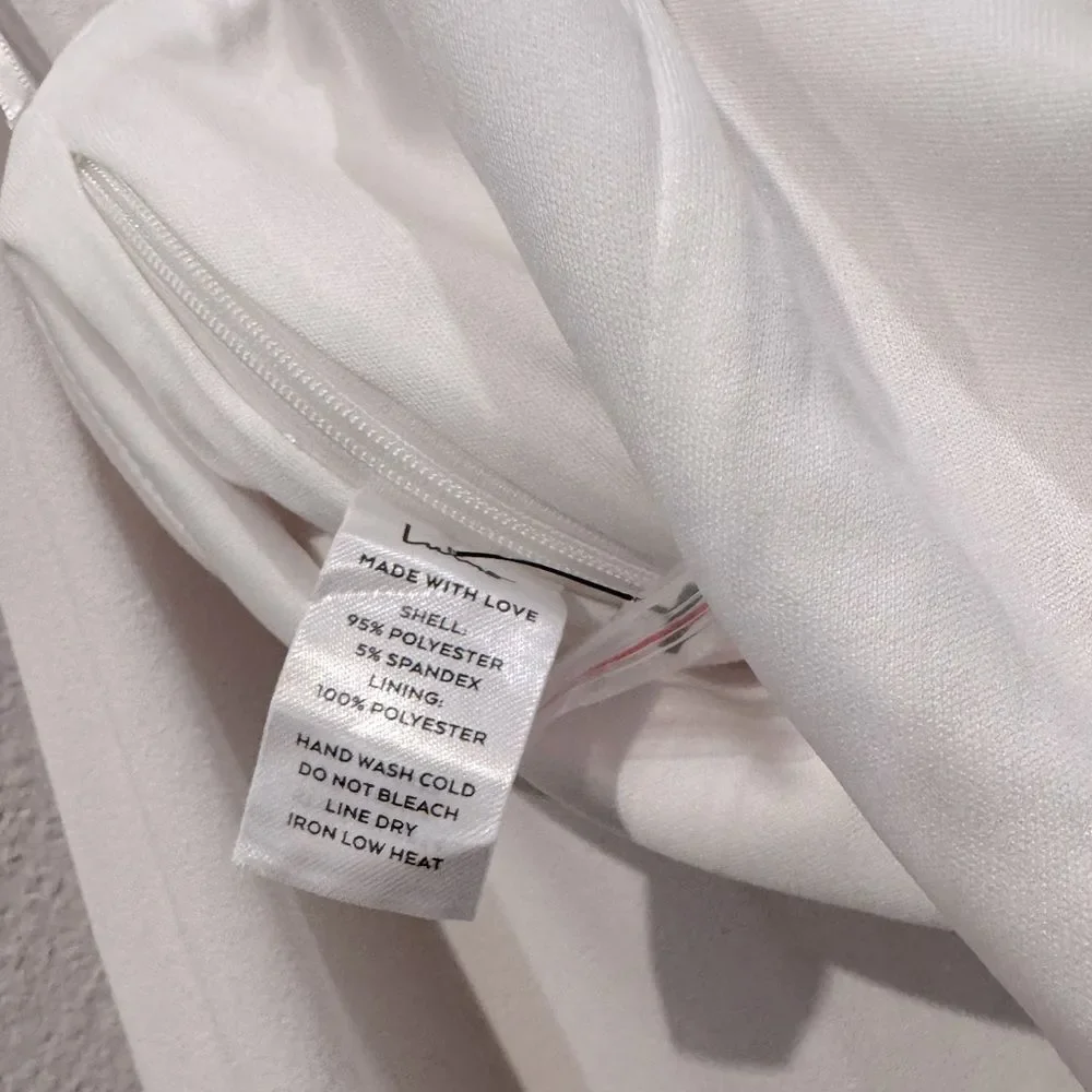 Lulus Compelling Perfection White Halter Wide-Leg Two-Piece‎ Jumpsuit
